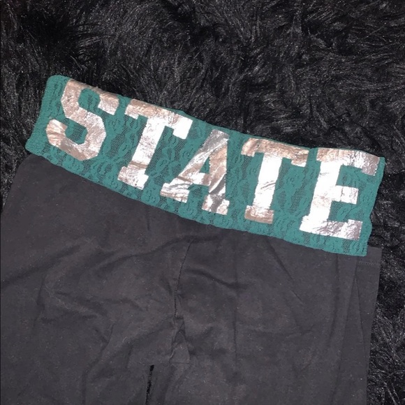 MSU Spartan PINK VS legging - Picture 1 of 4